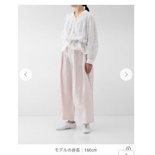 ネストローブ(nest Robe)の☆専用です☆　ネストローブ　コットンリネン近江晒カーブドパンツ（ピンク）(カジュアルパンツ)