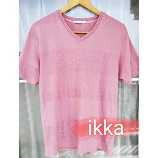 イッカ(ikka)の【ikka】Tシャツ 半袖 ピンク(Tシャツ/カットソー(半袖/袖なし))