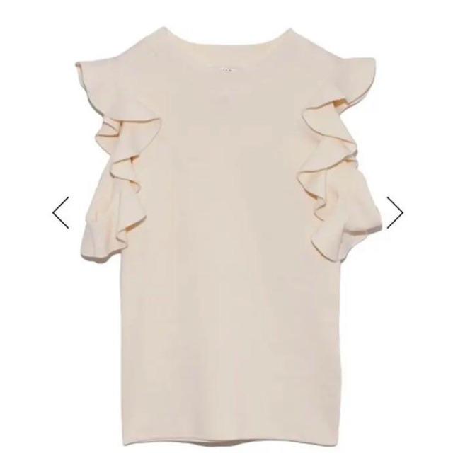 SNIDEL - SNIDEL 新品タグ付き♡フリルニットプルオーバー　アイボリー　正規品