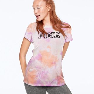 ヴィクトリアズシークレット(Victoria's Secret)のvictoria's secret PINK タイダイ　Tシャツ(Tシャツ(半袖/袖なし))