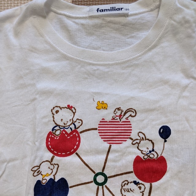 familiar(ファミリア)の【ファミリア】半袖Tシャツ【120センチ】 キッズ/ベビー/マタニティのキッズ服女の子用(90cm~)(Tシャツ/カットソー)の商品写真