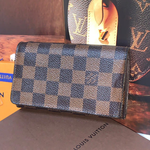 美品　LOUIS VUITTON ルイヴィトン ダミエ　ポルトフォイユ　折り財布