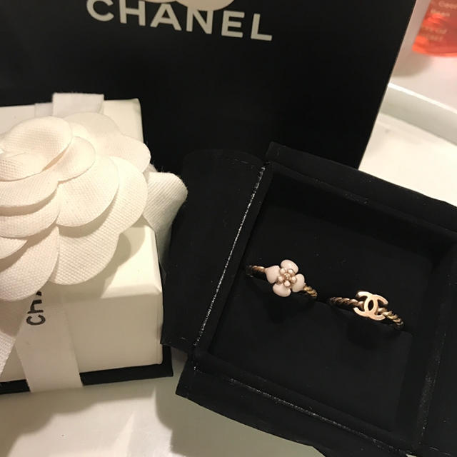 CHANELカメリア二連リング♡ほぼ未使用