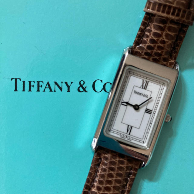 Tiffany & Co.(ティファニー)のティファニー　レディース　時計　クラシック　文字盤白　革ベルト　ヴィンテージ レディースのファッション小物(腕時計)の商品写真