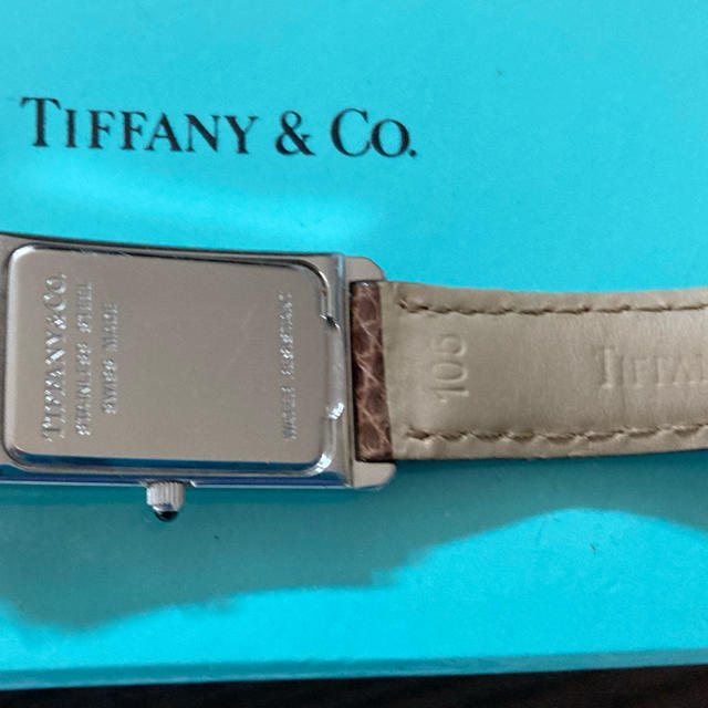 Tiffany & Co.(ティファニー)のティファニー　レディース　時計　クラシック　文字盤白　革ベルト　ヴィンテージ レディースのファッション小物(腕時計)の商品写真