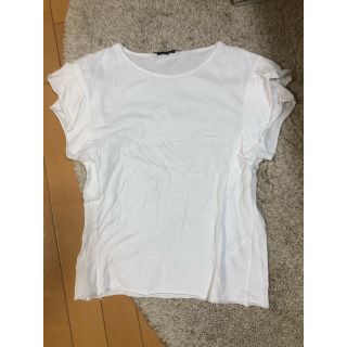 ザラ(ZARA)のZARA❤︎フリルTシャツ❤︎カットソートップス(Tシャツ(半袖/袖なし))