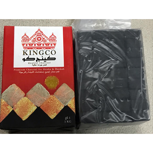 送料無料　KINGCO シーシャ 用炭1kg メンズのファッション小物(タバコグッズ)の商品写真
