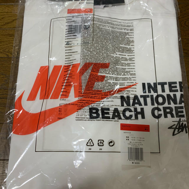 STUSSY(ステューシー)のstussy/ NIKE TEE WHITE / L メンズのトップス(Tシャツ/カットソー(半袖/袖なし))の商品写真