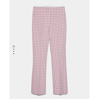 Zara Zara ギンガムチェック フレア パンツ ピンクの通販 By shop ザラならラクマ