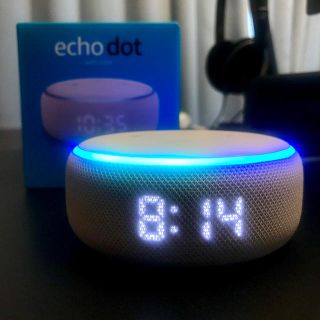 エコー(ECHO)の【ほぼ新品/即日発送】echo Dot with clock 第3世代 最新版 (スピーカー)