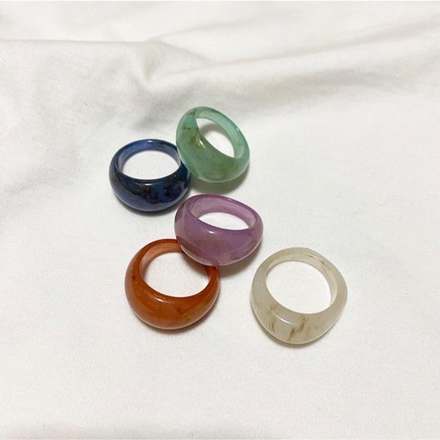 Acrylic color ring レディースのアクセサリー(リング(指輪))の商品写真