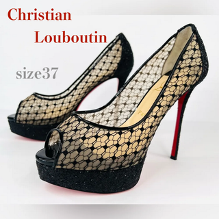 クリスチャンルブタン(Christian Louboutin)のルブタン　パンプス　レース　ブラック　黒(ハイヒール/パンプス)