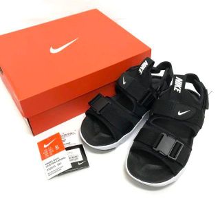 ナイキ(NIKE)の美品 20SS 22cm NIKE WMNS CANYON SANDAL 黒(サンダル)