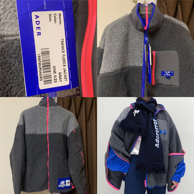 MAISON KITSUNE'(メゾンキツネ)の【19AW】Ader error フリース ボア ブルゾン アーダーエラー メンズのジャケット/アウター(ブルゾン)の商品写真