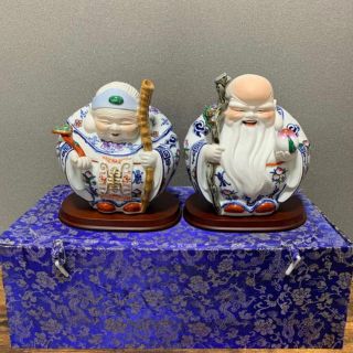中国美術 中国 景徳鎮 陶芸 工芸品 古美術 置物 桃仙人の通販 by shop