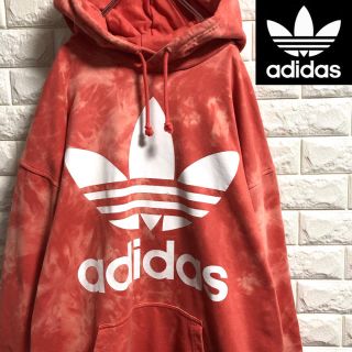 アディダス(adidas)の＊美品＊アディダス＊タイダイ＊ブリーチ＊スウェットパーカー＊XLサイズ＊(パーカー)