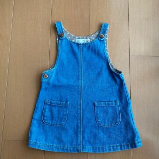 ザラキッズ(ZARA KIDS)のZARA   デニムジャンパースカート　85サイズ(ワンピース)