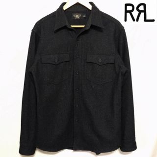 ダブルアールエル(RRL)のダブルアールエル CPO RRL ウール シャツ ごま塩 厚手 USN ラルフ(シャツ)