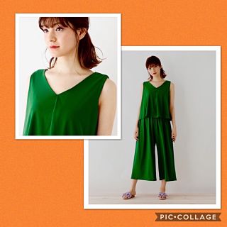 グローブ(grove)のgrove＊オールインワン＊グリーン＊Ｍサイズ＊授乳服＊サロペット(オールインワン)