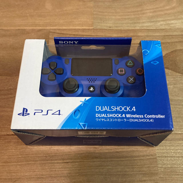 【美品】PS4 DUALSHOCK4 ワイヤレスコントローラーＷave Blue