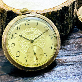 エルジン(ELGIN)の◆激レア◆エルジン◆懐中時計◆10金張◆1900年代◆アンティーク◆10kgf(腕時計(アナログ))