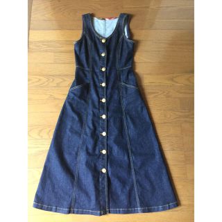 バーバリーブルーレーベル(BURBERRY BLUE LABEL)の今期完売！ブルーレーベルクレストブリッジ デニムワンピース(ロングワンピース/マキシワンピース)