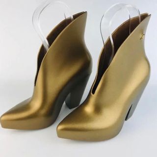 ヴィヴィアンウエストウッド(Vivienne Westwood)のほぼ未使用★ヴィヴィアン×メリッサ　アイコンロゴ レインブーツ（22.5㎝）(レインブーツ/長靴)