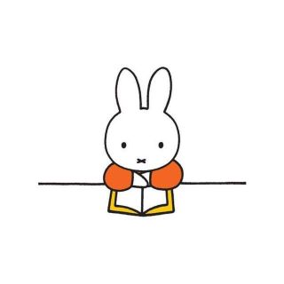 読書の秋【ブルーナミニポスター009】ミッフィー本を読むうさこちゃん★送料無料(印刷物)