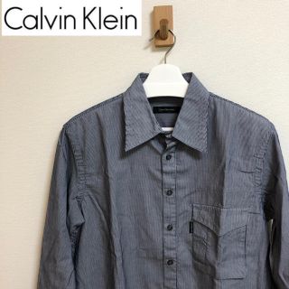 カルバンクライン(Calvin Klein)のCalvin  Klein jeans メンズ　シャツ　ストライプ  柄シャツ(シャツ)