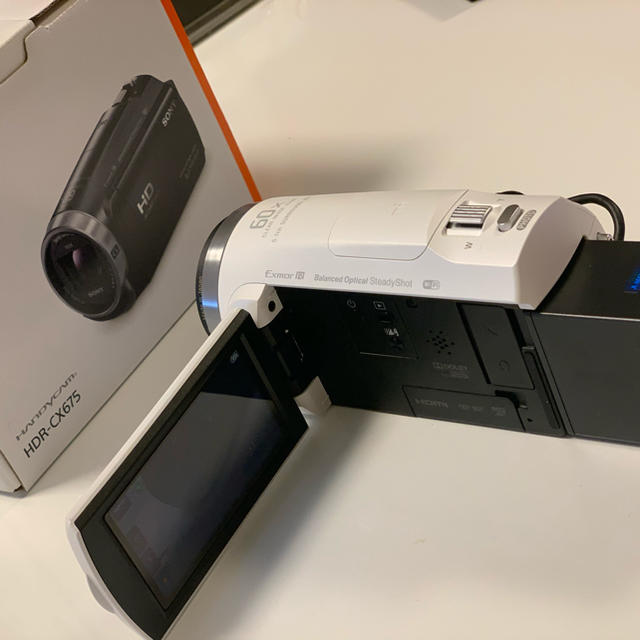 SONY - 【美品】SONY HDR-CX675【大容量バッテリー、レンズカバー付き