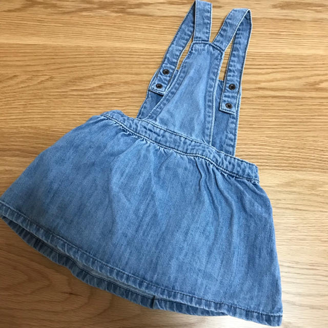 ZARA KIDS(ザラキッズ)のザラベイビー    デニム ジャンパースカート 92 キッズ/ベビー/マタニティのベビー服(~85cm)(ワンピース)の商品写真