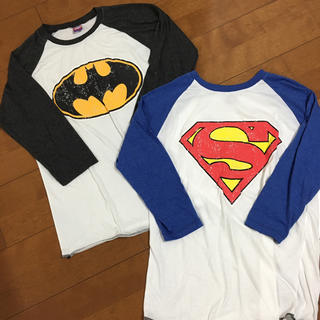 スピンズ(SPINNS)のバットマン★スーパーマンtee(Tシャツ(長袖/七分))