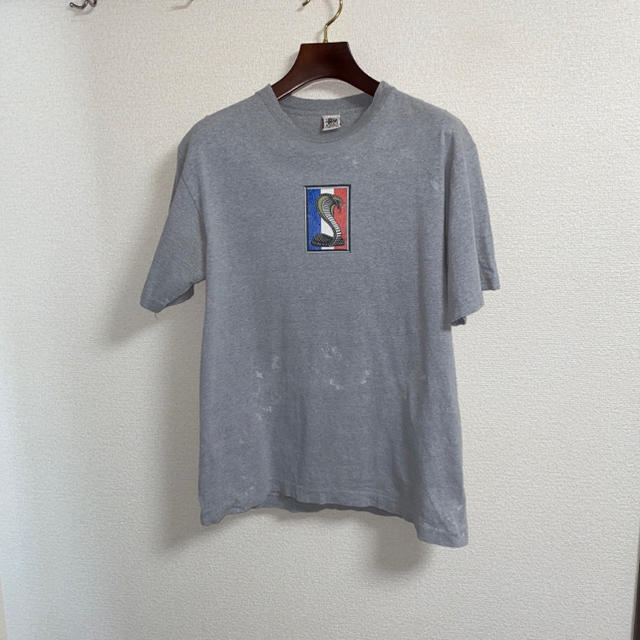 STUSSY(ステューシー)のOLD STUSSY 90's 白タグ コブラTシャツ sizeL アメリカ製 メンズのトップス(Tシャツ/カットソー(半袖/袖なし))の商品写真