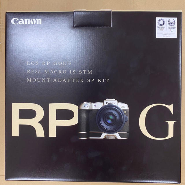 Canon(キヤノン)のEOS RP(ゴールド) RF35MACROSTM マウントアダプターSPキット スマホ/家電/カメラのカメラ(デジタル一眼)の商品写真