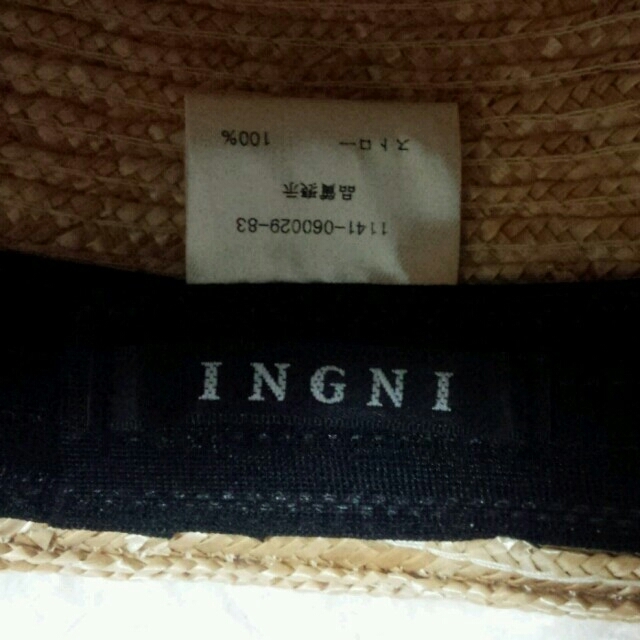 INGNI(イング)のイング＊ストローハット レディースの帽子(麦わら帽子/ストローハット)の商品写真