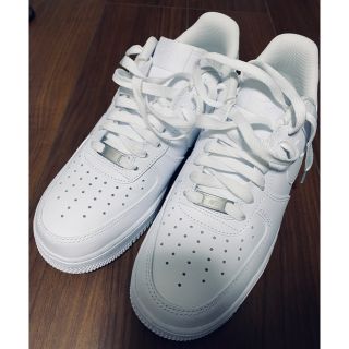 ナイキ(NIKE)のエアフォース1 白　26(スニーカー)