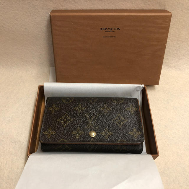 【LOUIS VUITTON】モノグラム 折り財布 ポルトモネビエトゾール