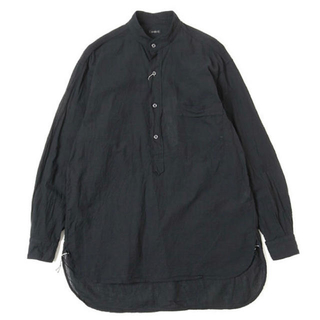 コモリ(COMOLI)のcomoli ベタシャンプルオーバーシャツ　BLACK (シャツ)
