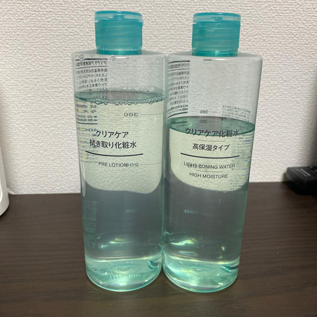 MUJI (無印良品)(ムジルシリョウヒン)の無印良品  拭き取り化粧水＆クリアケア化粧水 コスメ/美容のスキンケア/基礎化粧品(化粧水/ローション)の商品写真