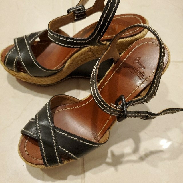 Christian Louboutin(クリスチャンルブタン)のルブタン　ウエッジソールサンダル　サイズ35 レディースの靴/シューズ(サンダル)の商品写真