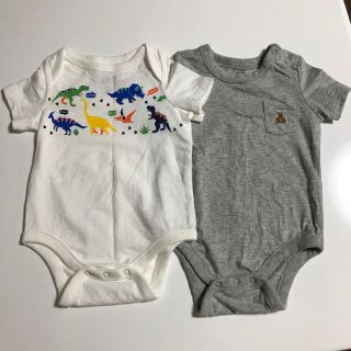 ギャップキッズ(GAP Kids)の【未着用】babyGAP ロンパース2枚セット(ロンパース)