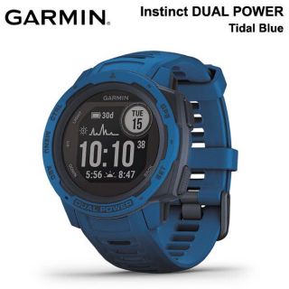 ガーミン(GARMIN)のガーミンInstinct Dual Power Tidal Blue(腕時計(デジタル))