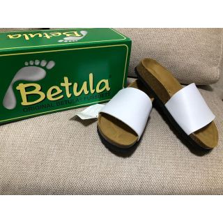 ビルケンシュトック(BIRKENSTOCK)のベチュラ　レゲエ　サンダル 白　24.5 38 ビルケン(サンダル)