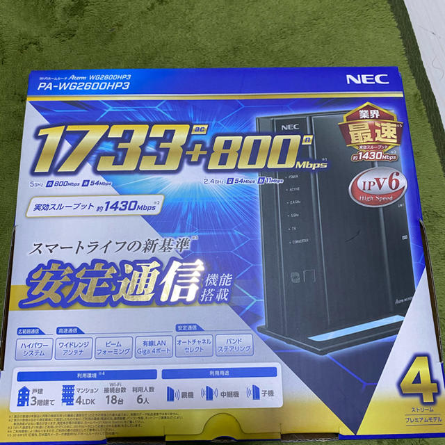 NEC エヌイーシー PA-WG2600HP3
