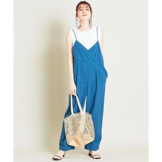 ビューティアンドユースユナイテッドアローズ(BEAUTY&YOUTH UNITED ARROWS)の完売 WEB限定 by ウェザーキャミカシュクールサロペット -ウォッシャブル-(サロペット/オーバーオール)