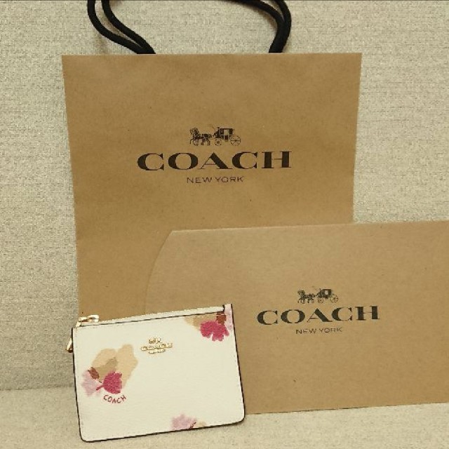 COACH コーチ 花柄 パスケース カードケース