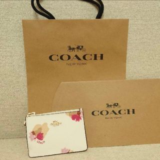 コーチ(COACH)のCOACH コーチ 花柄 パスケース カードケース(名刺入れ/定期入れ)