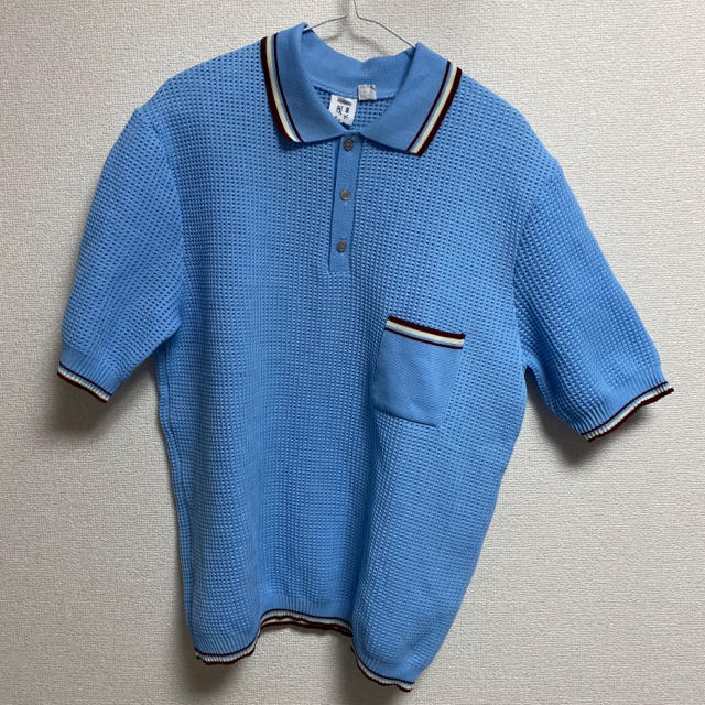 1970‘s Europe Vintage Summer Knit Polo メンズのトップス(ニット/セーター)の商品写真