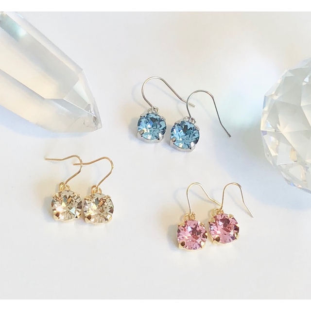 SWAROVSKI(スワロフスキー)の【スワロフスキー】【クリスタルホワイト】パール　 一粒ネックレス ハンドメイドのアクセサリー(ネックレス)の商品写真