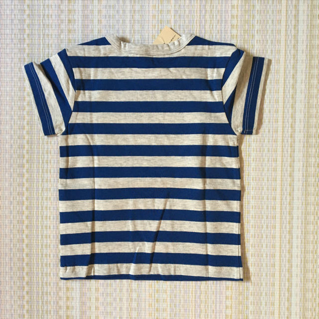 MUJI (無印良品)(ムジルシリョウヒン)の無印良品　しましま半袖Ｔシャツ　80 キッズ/ベビー/マタニティのベビー服(~85cm)(Ｔシャツ)の商品写真